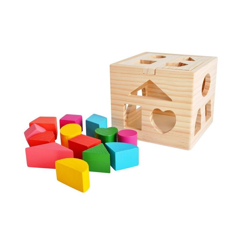 Cubo de madera Formas y Colores 