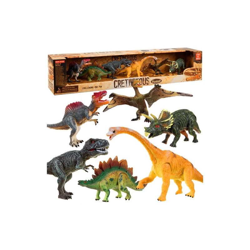 Dinosaurios, FIguras móviles , 6 piezas - Cretaceous