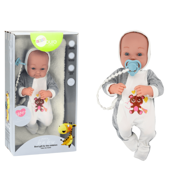 Muñeca Bebé con Chupete, Manta y Conjunto de Ropa – 35 cm - imagen 2