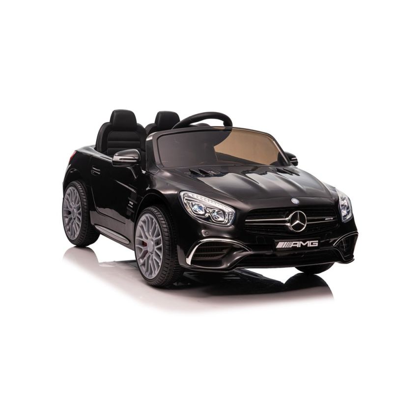 Coche Eléctrico para Niños Mercedes SL65 S Negro con Pantalla LCD y Control Remoto