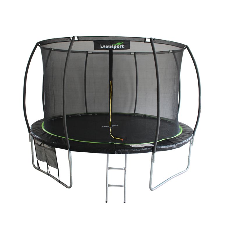 Cama Elástica LEAN Sport Max 14 FT Negro-Verde con Red de Seguridad y Capacidad de 150 kg - Diámetro 426 cm - imagen 2