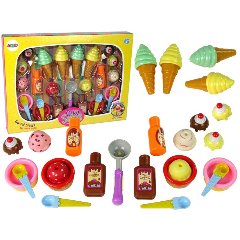 Set de Dulces | Helados, Cupcakes, Salsas y Cucharas - imagen 2