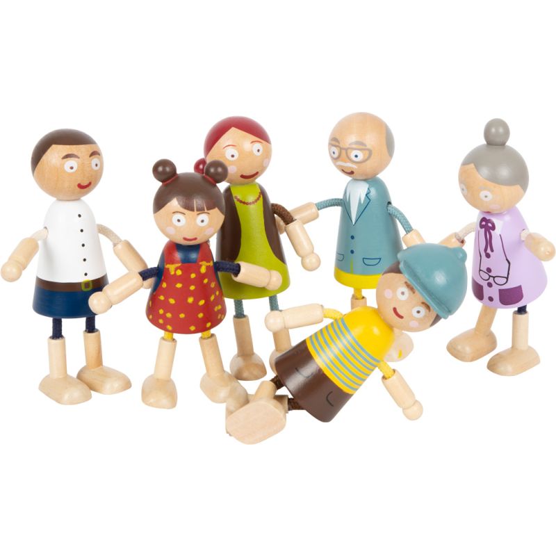 Familia de Muñecos flexibles de madera - imagen 7