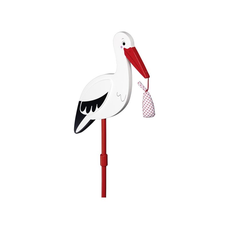 Figura Cigüeña con fular portabebés, XL