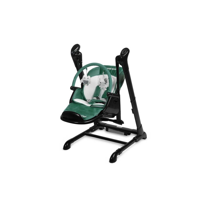 Silla Alta y Columpio 2 en 1 Indigo Black - Elegancia y Comodidad para tu Bebé-Verde - imagen 2