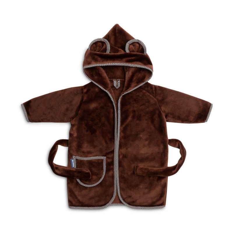 Albornoz Infantil Suave con Orejas de Oso Teddy - Marrón - Para Niños de 1 a 2 Años - imagen 2