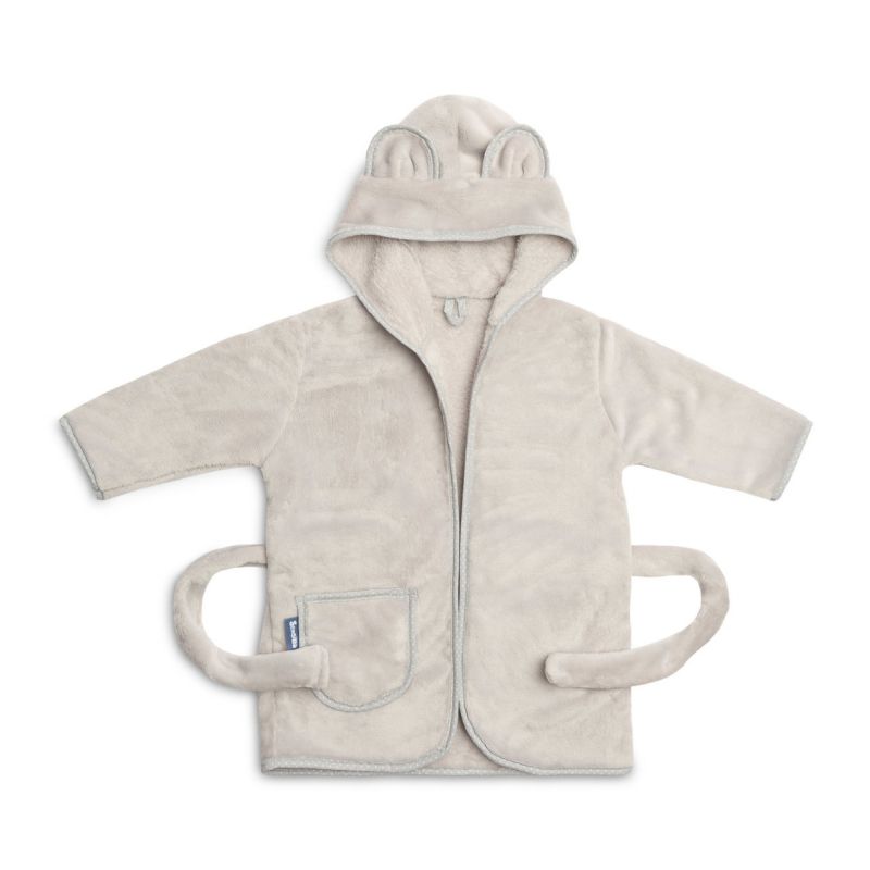 Albornoz Infantil Suave con Orejas de Oso Teddy - Gris - Para Niños de 1 a 2 Años - imagen 2