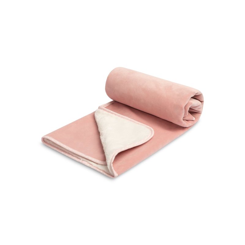 Manta de Felpa Suave 80x100 cm para Bebés-Rosa - imagen 2