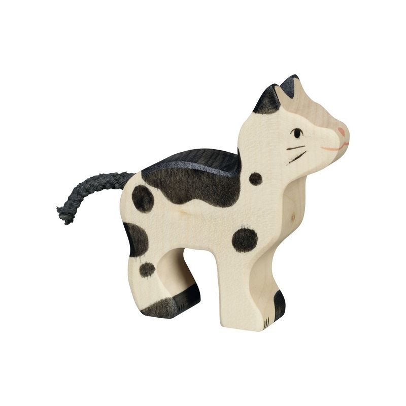 Figura de madera Gato Pequeño Holztiger - imagen 2