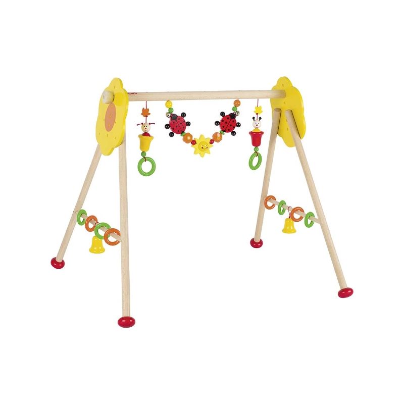 Gimnasio de madera para bebés Flores e insectos Heimess - imagen 2