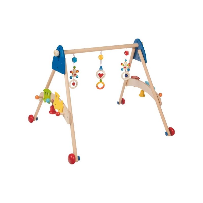 Gimnasio de madera para bebés y entrenador de juegos 3 en 1 . Heimess - imagen 2