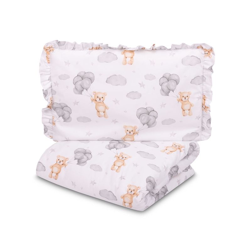 Juego de Funda Nórdica Sensillo Teddy Grey 100x135 cm para Bebé - imagen 2