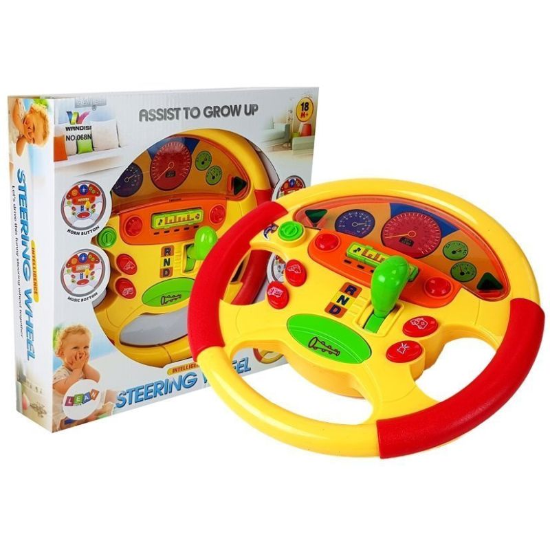 Volante educativo para bebés con efectos de sonido y luz