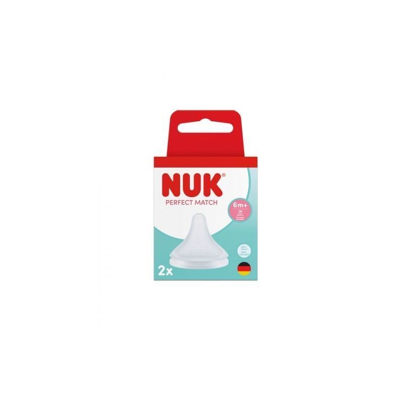 Chupetes de Silicona Nuk Perfect Match M 6+ 2 Piezas