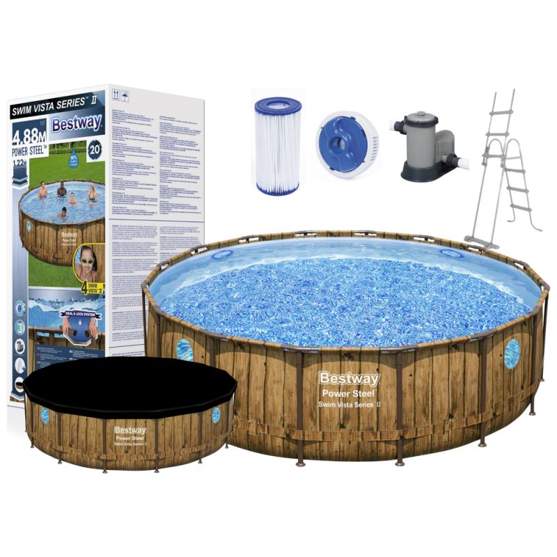 Piscina Inflable Grande Bestway 488 x 122 cm para toda la Familia