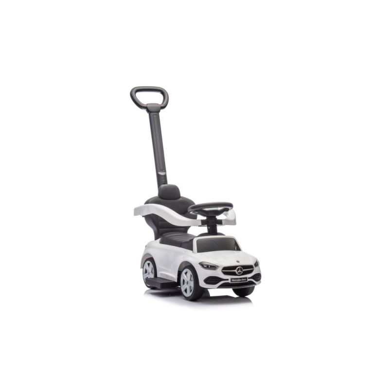 Correpasillos Mercedes 3 en 1 Lean Toys blanco con licencia oficial, vista frontal
