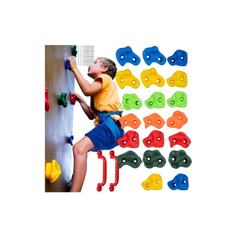 Kruzzel 25395 Agarre de Escalada 22 pcs para Niños