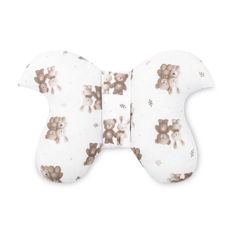 Almohada mariposa infantil Sensillo, vista frontal en forma de U