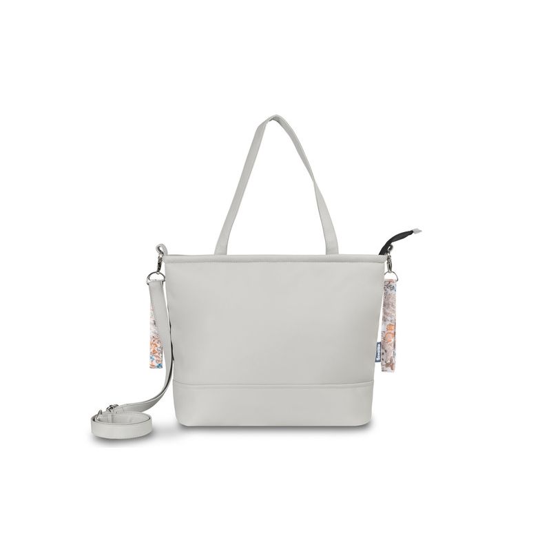 Bolso Maternal Sensillo de Eco-piel Gris Otoño