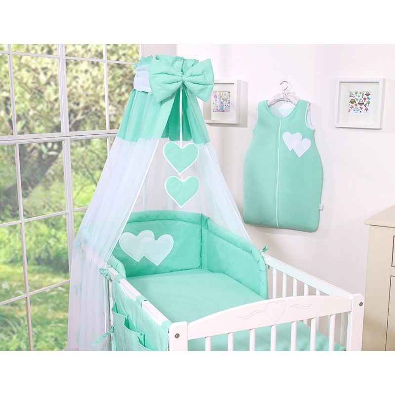Juego de Sábanas 5 piezas My Sweet Baby - Corazones Colgantes