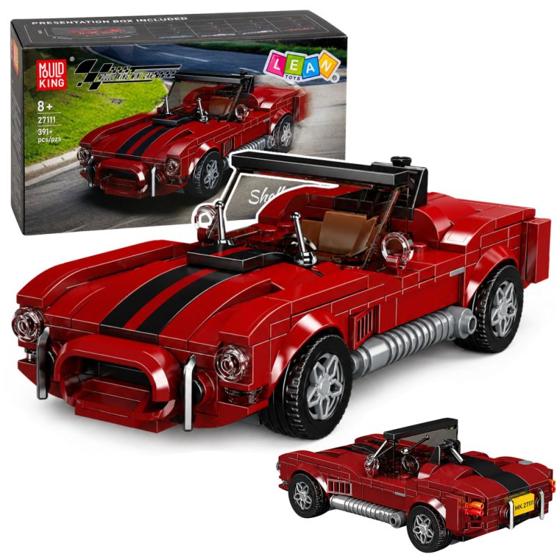 Bloques de Construcción Coche Clásico S.Cobra Rojo 391 pcs