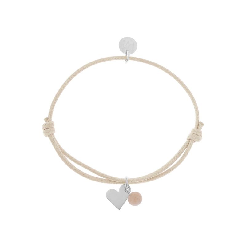 Llamador de Ángeles Pulsera Mea Proudmama - Corazón Plata