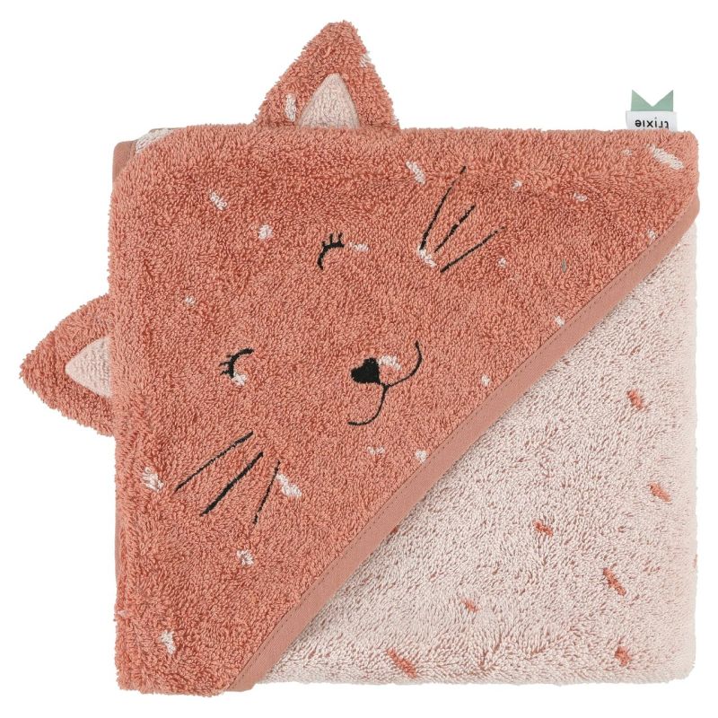 Toalla capa Trixie 75x75cm - Mrs. Cat, suave y orgánica
