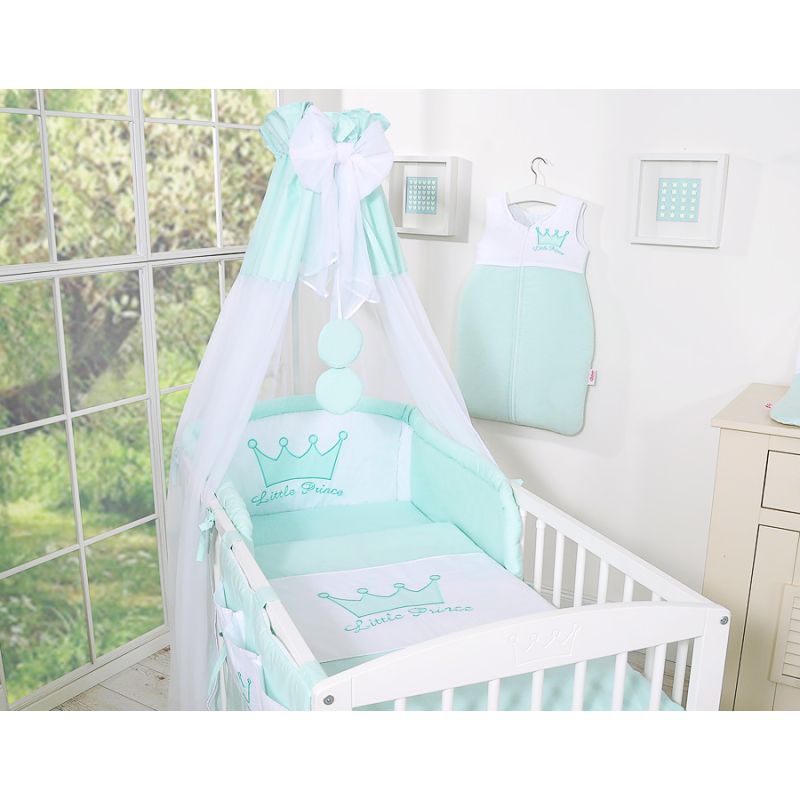 Juego de Cuna 5 Piezas con Dosel My Sweet Baby Little Prince