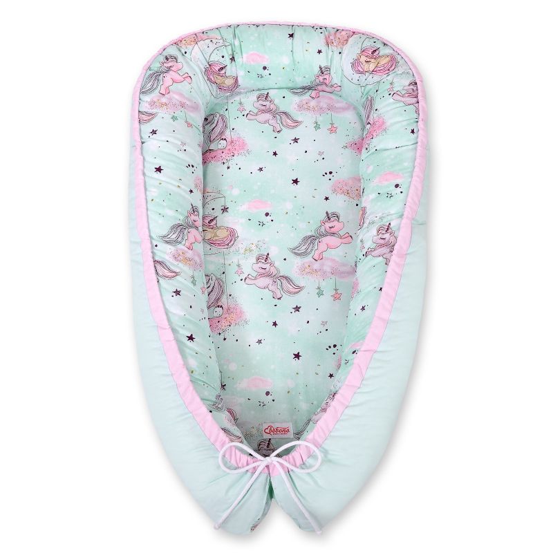 Cocoon Premium Reversible My Sweet Baby para Bebés - Unicornio Mint
