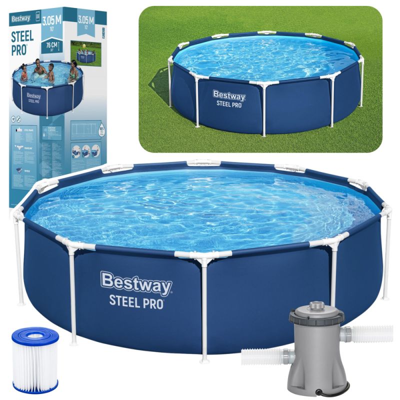 Piscina de Jardín con Bomba Bestway 305x76 cm