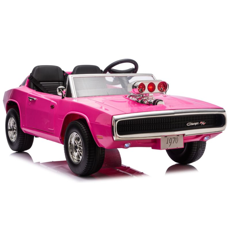 Coche de Batería Dodge Charger R/T Rosa 24V7Ah