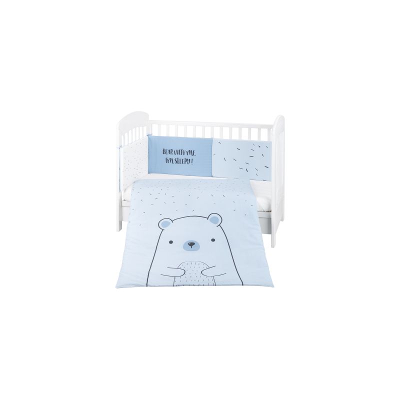 Juego de cama 2 piezas Kikkaboo Bear with me Azul 60/120