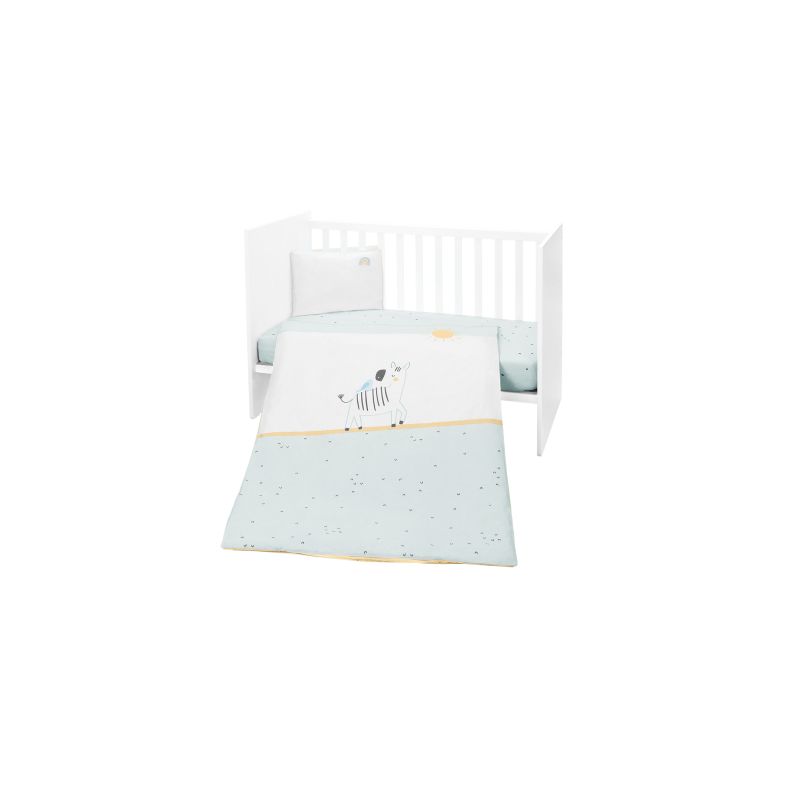 Juego de cama 3 piezas Kikkaboo Stripy Friends para bebé