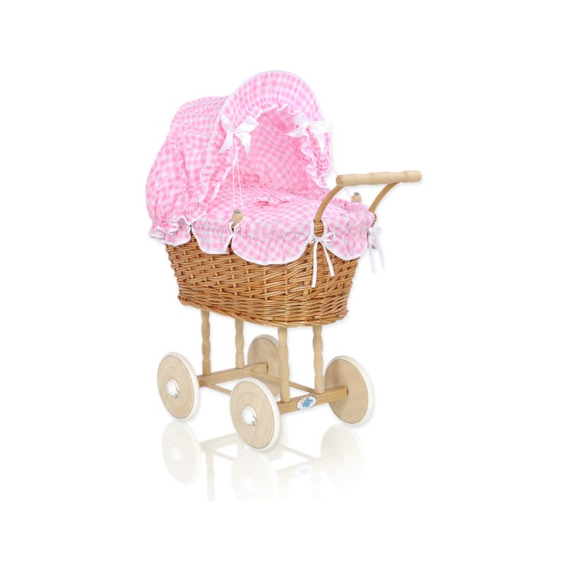 Cochecito de Muñeca My Sweet Baby con Ropa de Cama Rosa