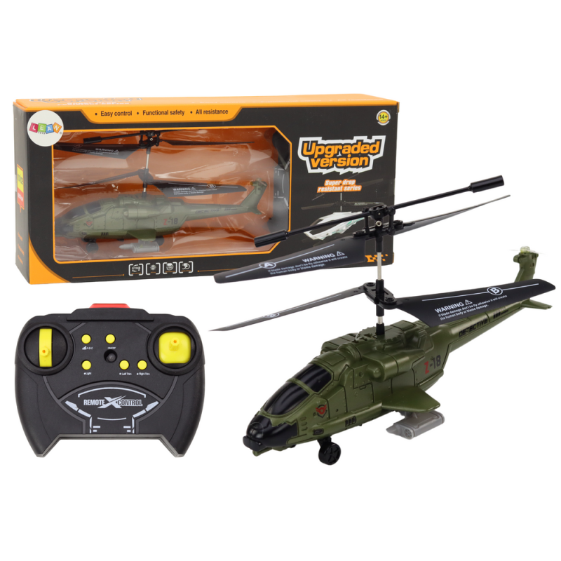 Helicóptero Militar RC Control Remoto con Giroscopio