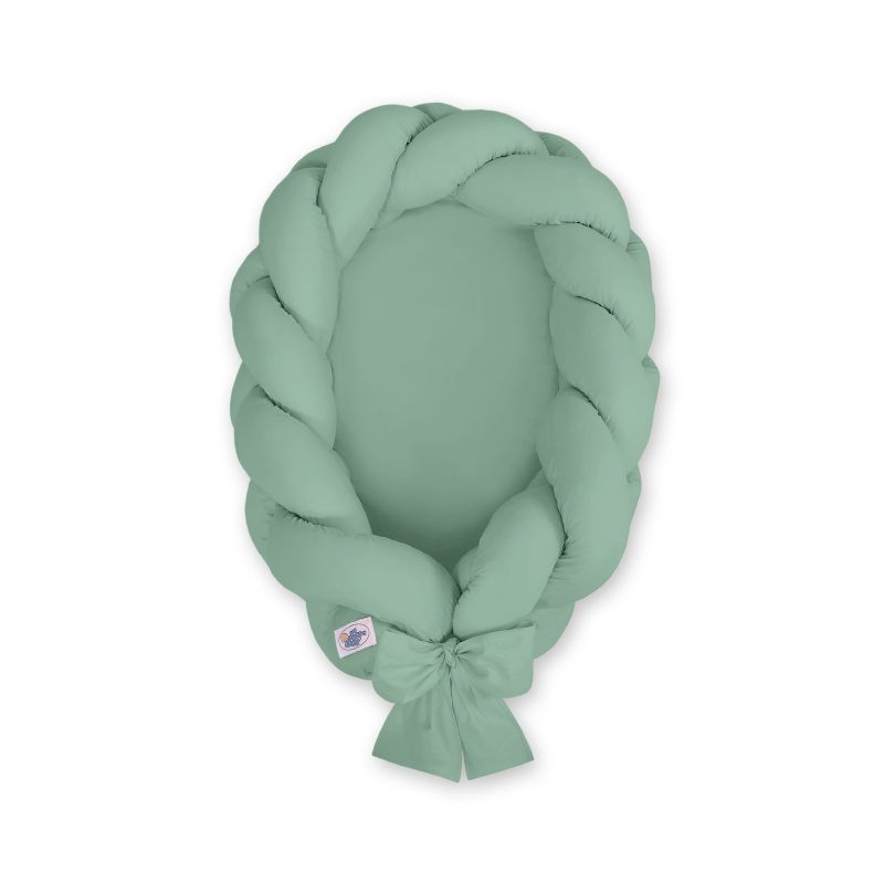 Braided Baby Nest 2 In 1 - Pastel Green