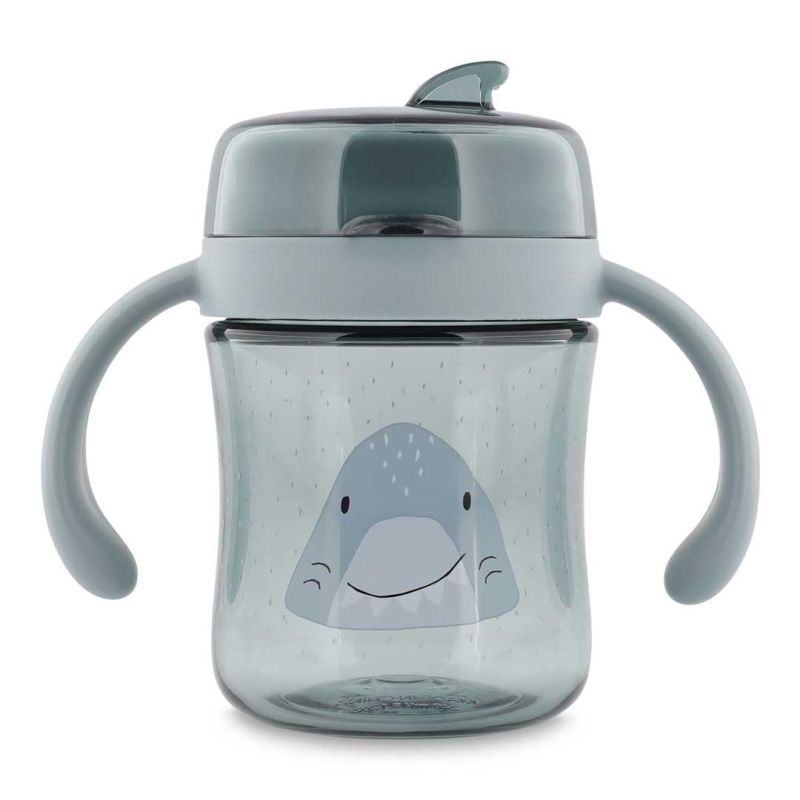 Taza 360° con asas Mr. Shark de Trixie - Ideal para bebés
