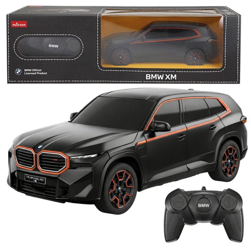 Coche de control remoto BMW XM Rastar negro 1:24