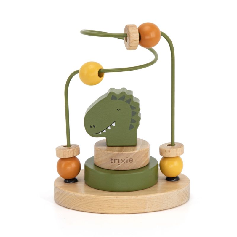 Laberinto de Cuentas de Madera Mr. Dino Trixie para Bebés