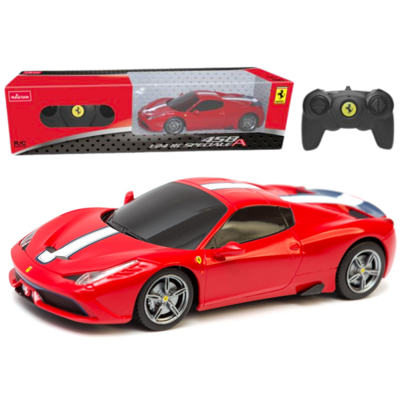 Coche Deportivo RC 1:24 Control Remoto Ferrari 458 Speciale Rojo