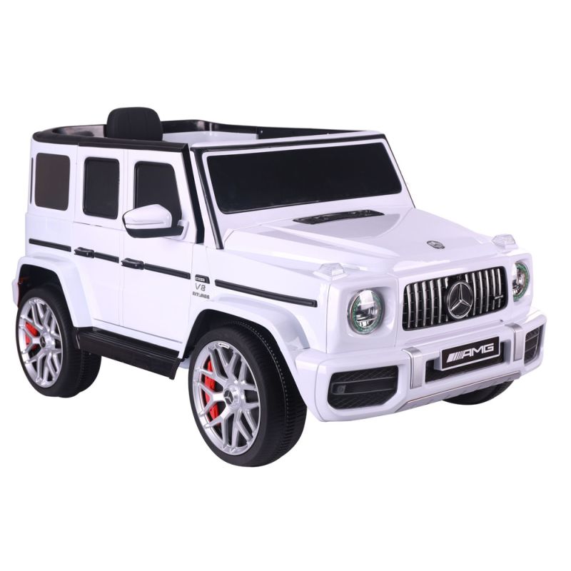 Coche de batería Mercedes G63 blanco S306-1