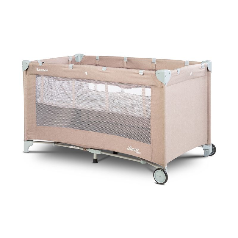 Cuna de viaje Caretero Basic Plus Beige para bebés