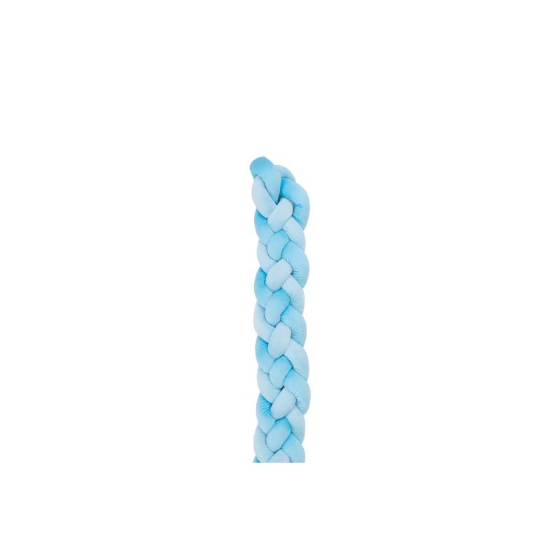 Protector trenzado 180cm Kikkaboo - Cojín de lujo azul
