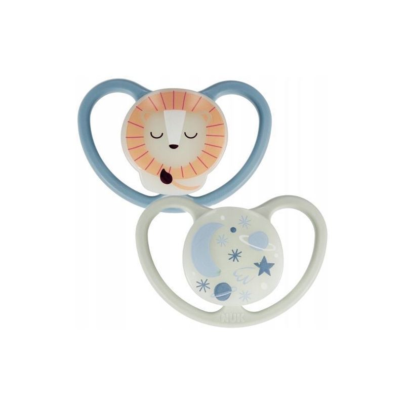 Chupetes Nuk Space Night 6-18 meses, 2 piezas