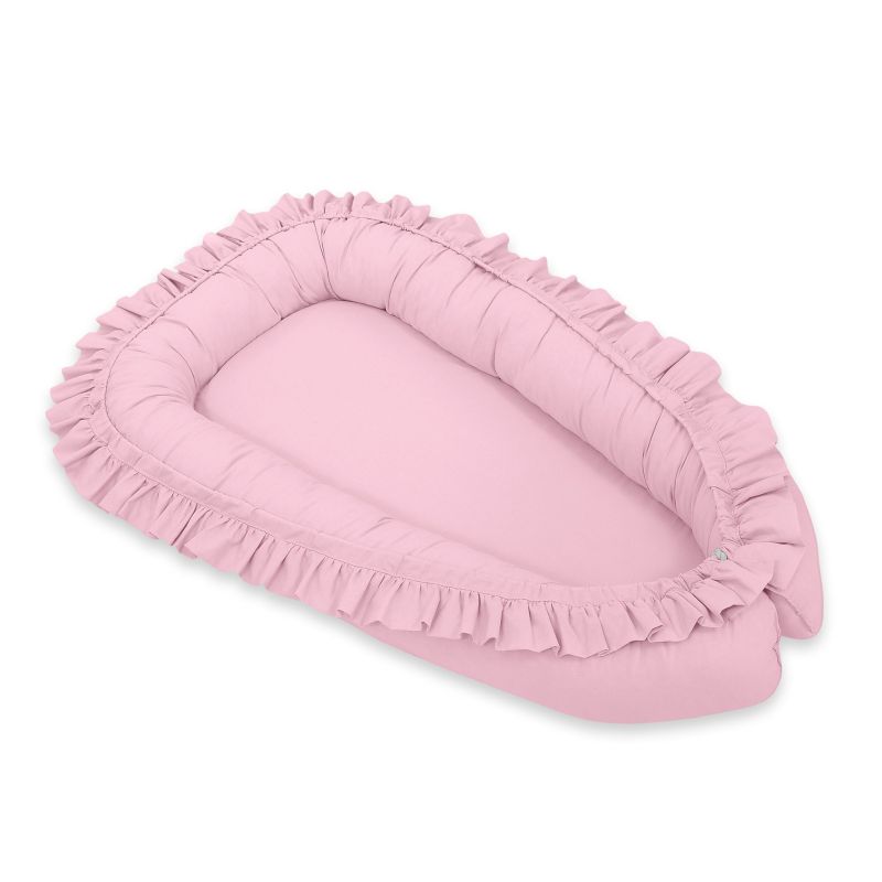Baby Nest Premium Cocoon For Infants With A Ruffle My Sweet Baby- Pink