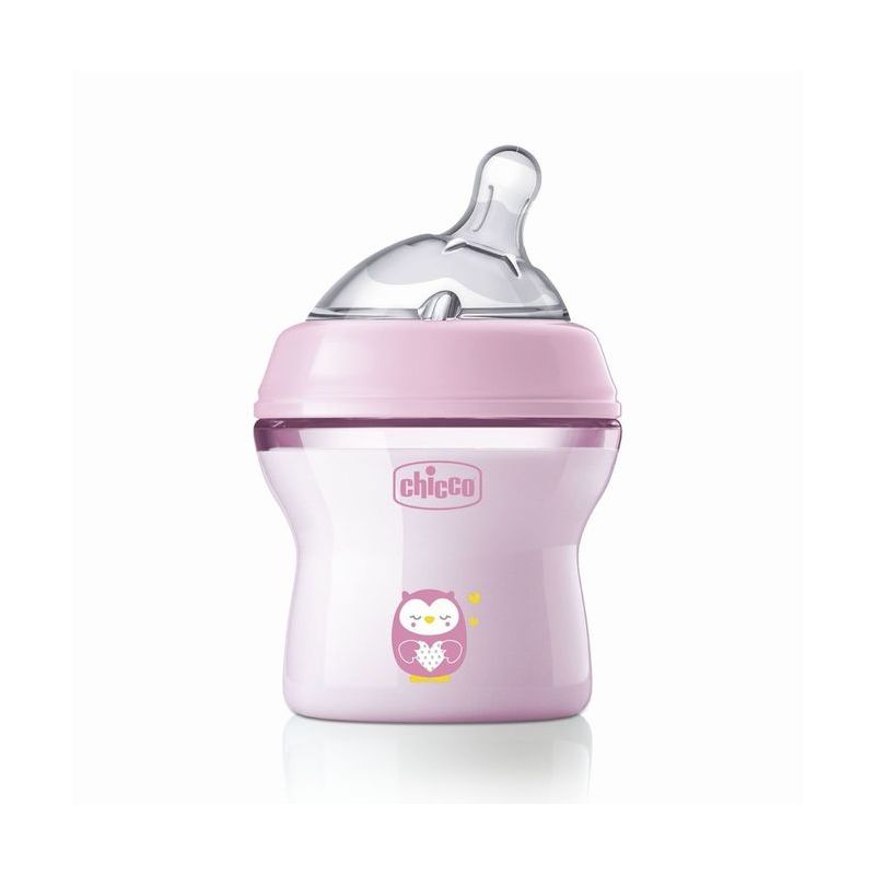 Biberón Chicco NaturalFeeling 150ml 0+ Niña - Anticolico