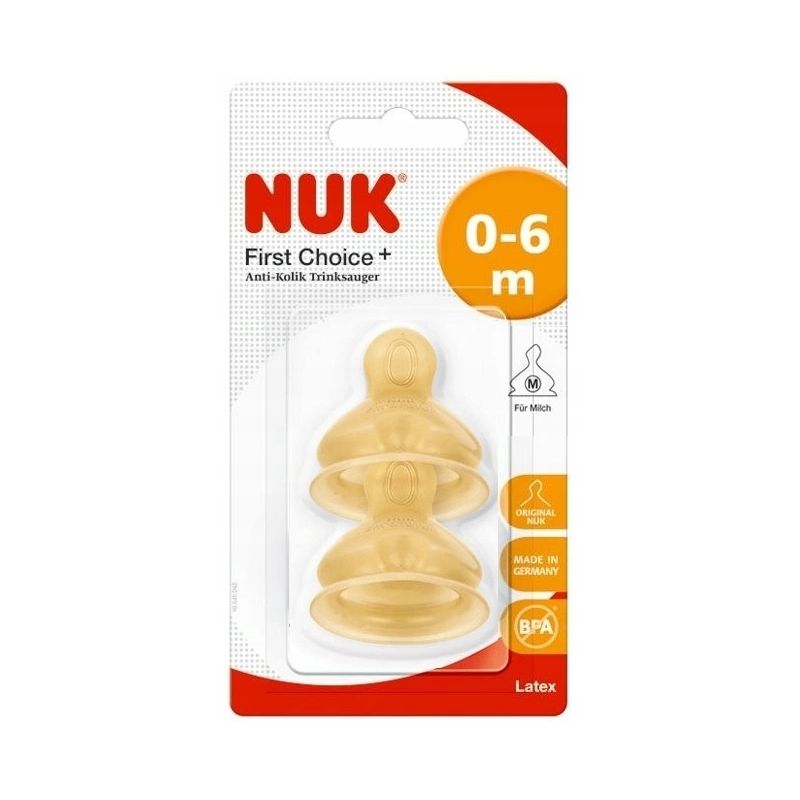 Tetinas de Látex Nuk First Choice + para Bebés 0-6 meses