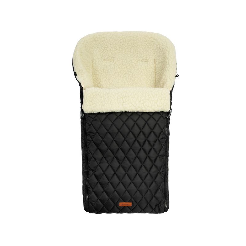 Saco de Dormir Acolchado de Lana Negro Sensillo