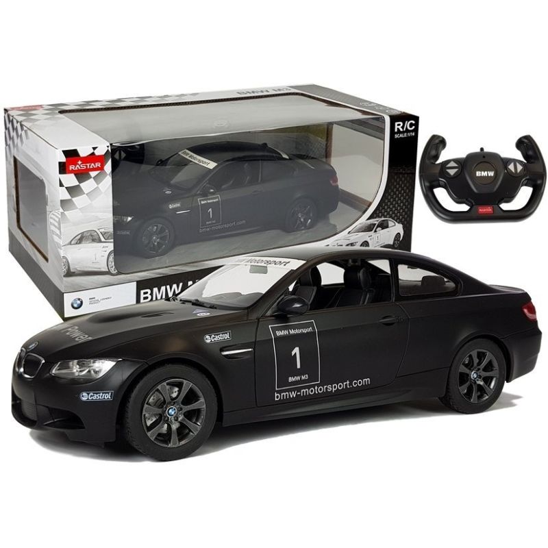 Coche Deportivo Control Remoto BMW M3 Rastar Negro 1:14