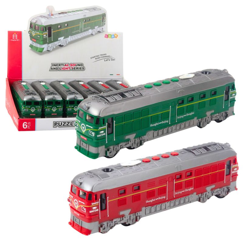 Tren de Juguete con Efectos de Luz, Sonido y Vapor